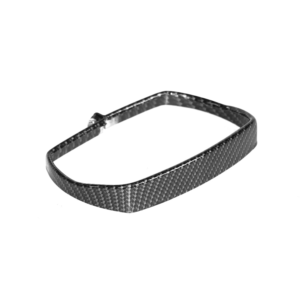 Ghiera cornice faro anteriore Vespa 50 Special Carbonio Nero Lucido