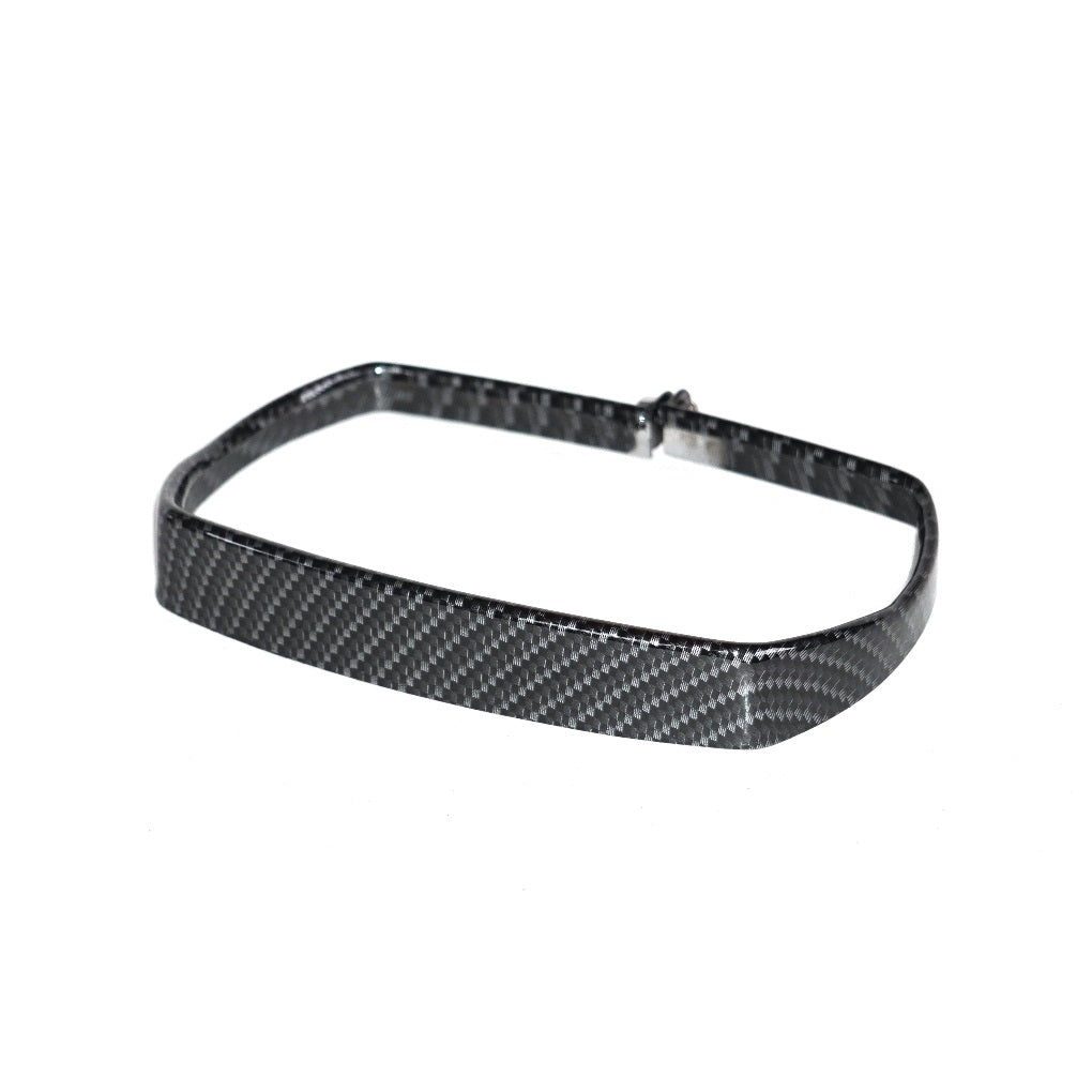 Ghiera cornice faro anteriore Vespa 50 Special Carbonio Nero Lucido
