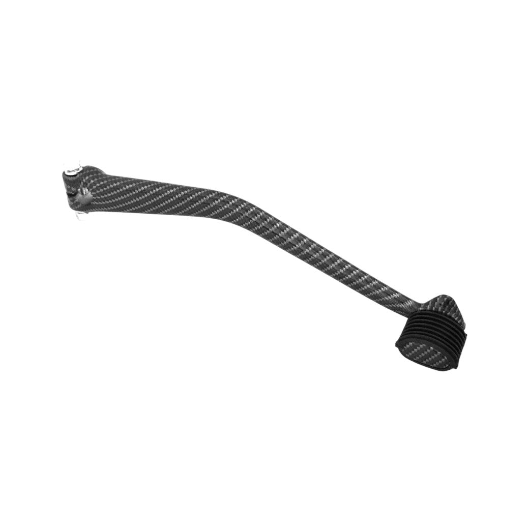 Pedale avviamento completa Vespa PX PE 125 150 200 COSA Carbonio Nero Lucido