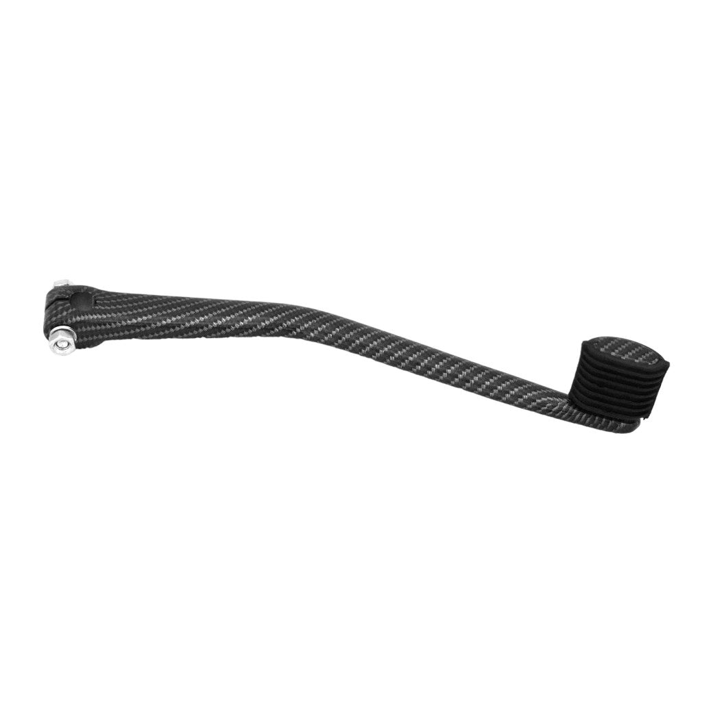 Pedale avviamento completa Vespa PX PE 125 150 200 COSA Carbonio Nero Lucido
