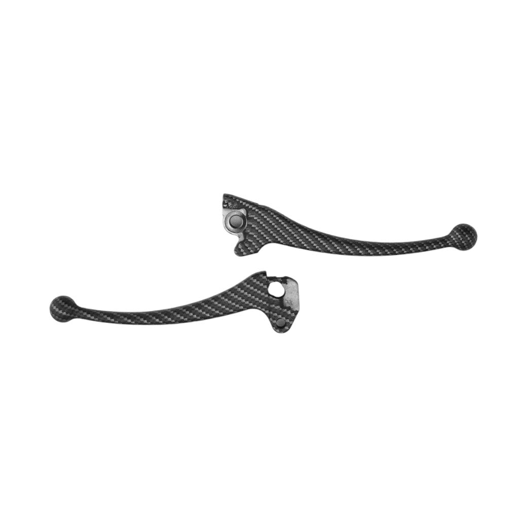 Coppia Leve Freno - Frizione Vespa PX Arcobaleno FRENO A DISCO Carbonio Nero Op