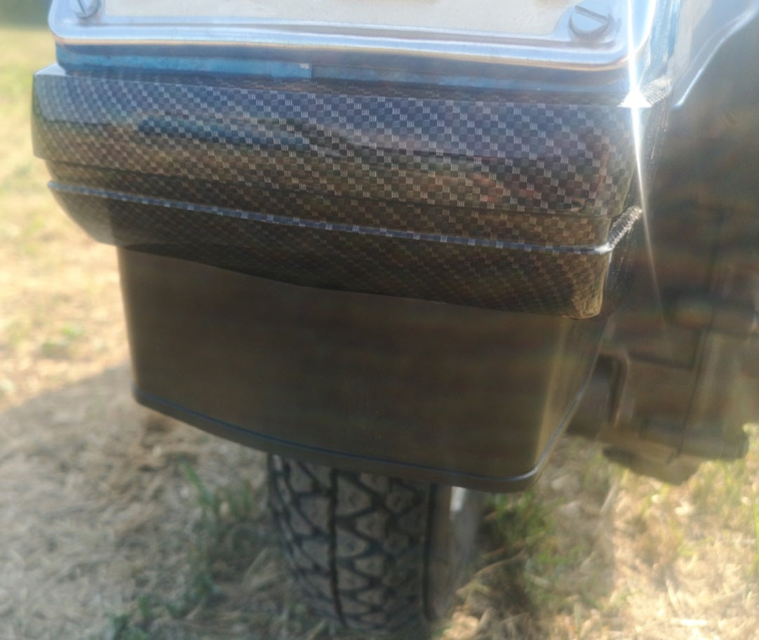 Paraspruzzi Posteriore Vespa PX I° serie Carbonio Nero Lucido