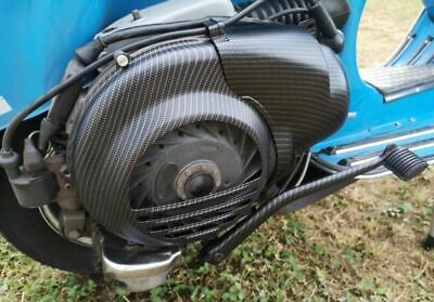 Cuffia Cilindro Motore Vespa PX 125 150 - COSA 125 150 Carbonio Nero Opaco