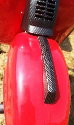 Cresta Parafango (alluminio) Vespa 50 Carbonio Nero Opaco