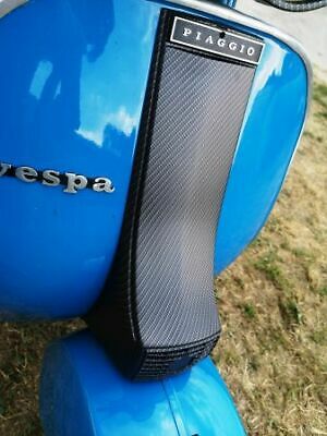 Mascherina anteriore Cravatta Nasello Vespa PX PE I°Serie Carbonio Nero Opaco