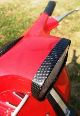 Ghiera cornice faro anteriore Vespa 50 Special Carbonio Nero Opaco