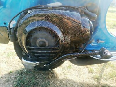 Copriventola Volano Vespa PX - PE Carbonio Nero Lucido