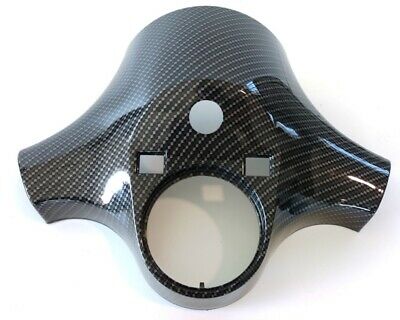 Coperchio Manubrio - Coprimanubrio Vespa PX I° Serie Carbonio Nero Lucido