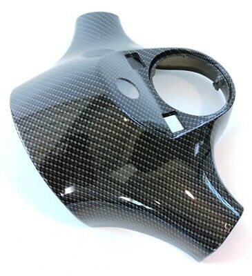 Coperchio Manubrio - Coprimanubrio Vespa PX I° Serie Carbonio Nero Lucido