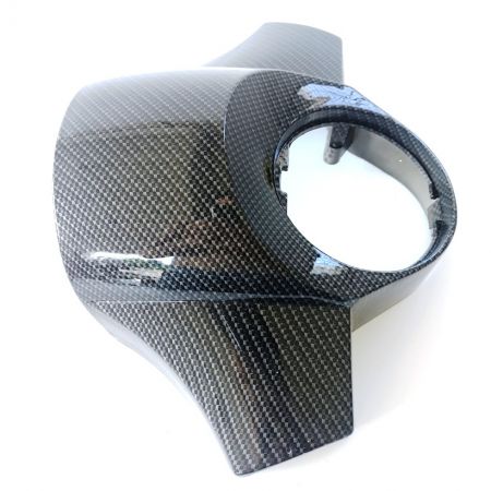 Coperchio Manubrio - Coprimanubrio Vespa PX Arcobaleno Carbonio Nero Lucido