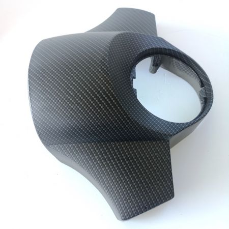 Coperchio Manubrio - Coprimanubrio Vespa PX Arcobaleno Carbonio Nero Opaco