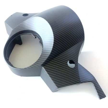 Coperchio Manubrio - Coprimanubrio Vespa PX FRENO A DISCO Carbonio Nero Opaco